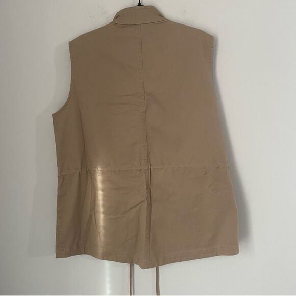 TAHARI BY ASL Womens Brown Solid 8968 Zip Vest Jacket 16 - Picture 2 of 3